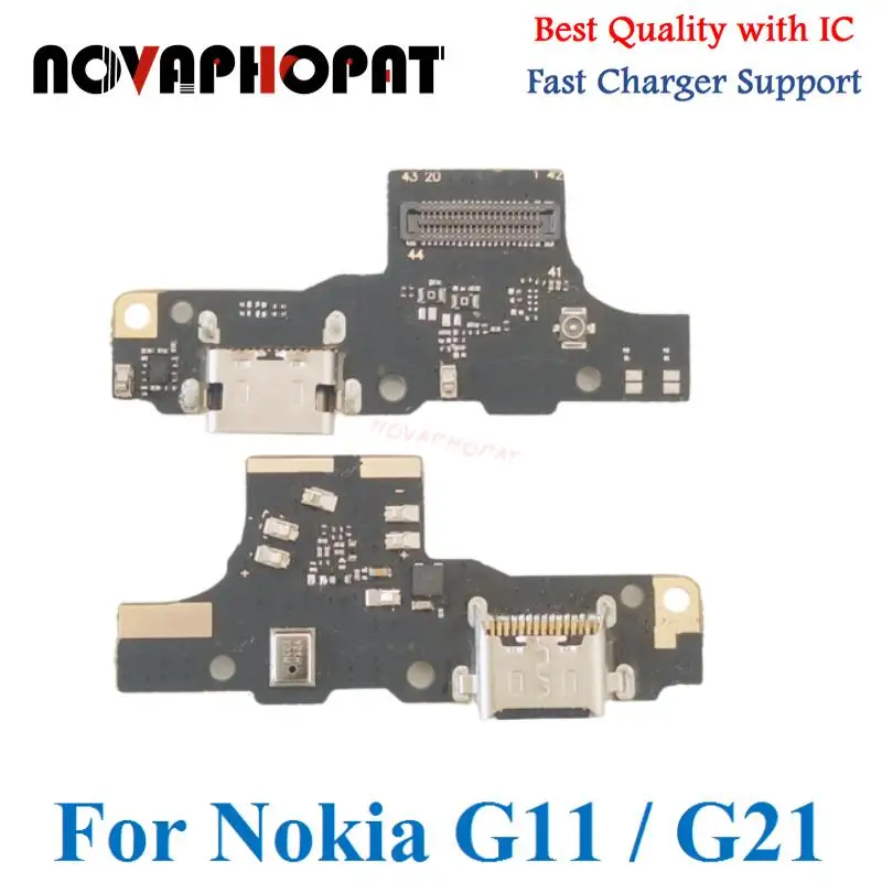 

Novaphopat Original For Nokia G11 G21 USB Dock Charging Port Plug Microphone MIC Charger Board