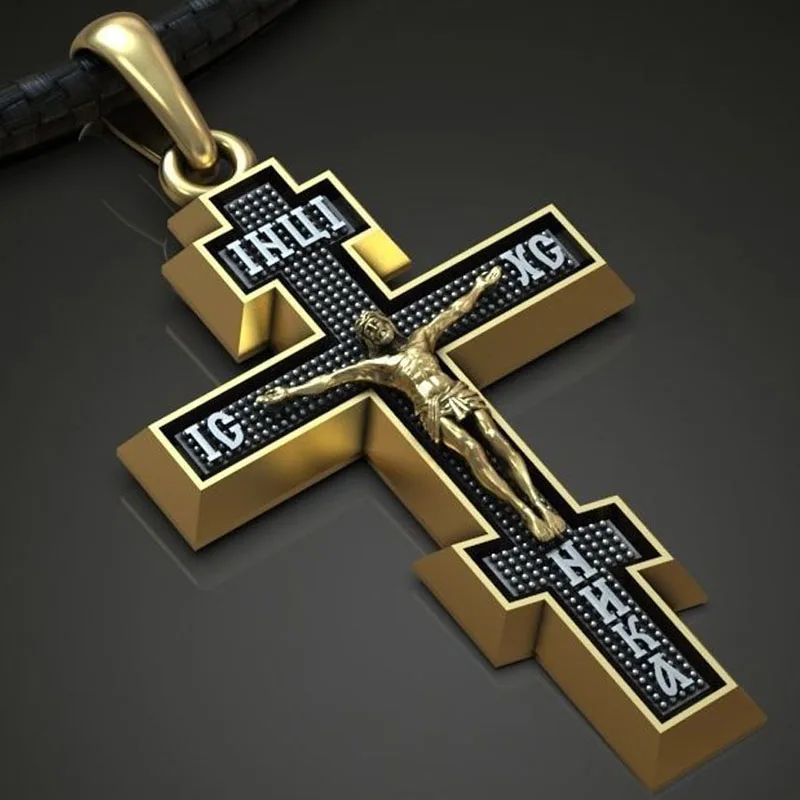 6g Cross Christian Pendant Crucifixion Catholic Gold Pendant Customized 925 Solid Sterling Silver Art by02 christian catholic orthodox easter ornaments 60ml 100ml plastic flasks bronzing process cross holy water bottle accessories