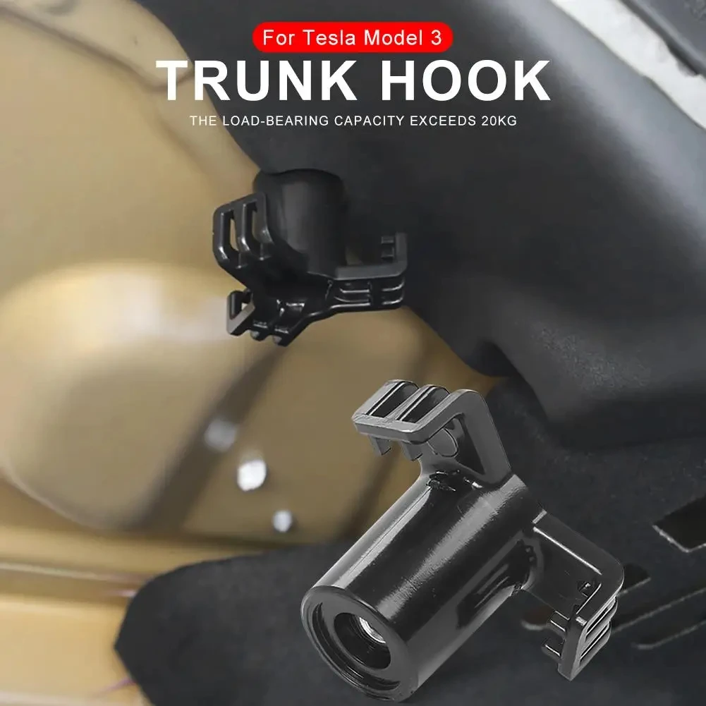 Car Trunk Hook for Tesla model 3 Rear Bag Hanger Holder Practical Durable Bearing Exceeds 20kg Model3 Car Accessories -