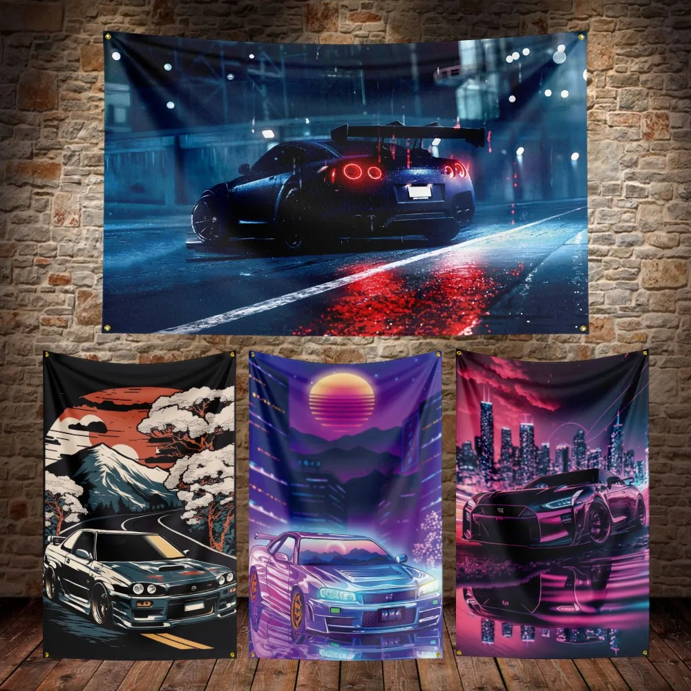 

3X5Ft Gtrs 35 Flag Polyester Dlgltal Prlntlng Car JDM Banner For Decor 1