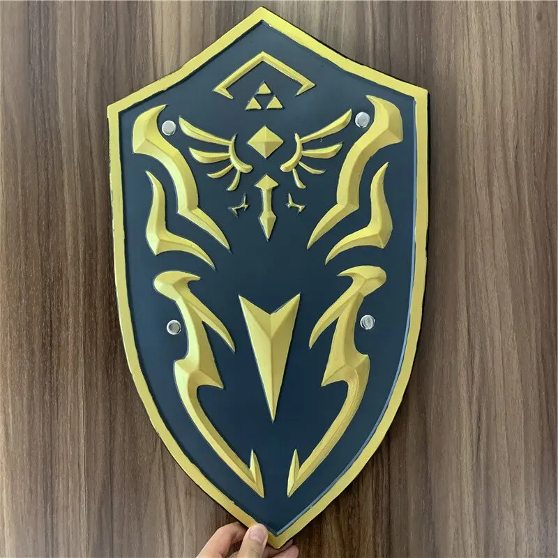 1:1 Gold Royal Guard Shield Knight Shield Sun Game Doubleless Cosplay PU Props Cos Weapon Halloween Cosplay Gift Props