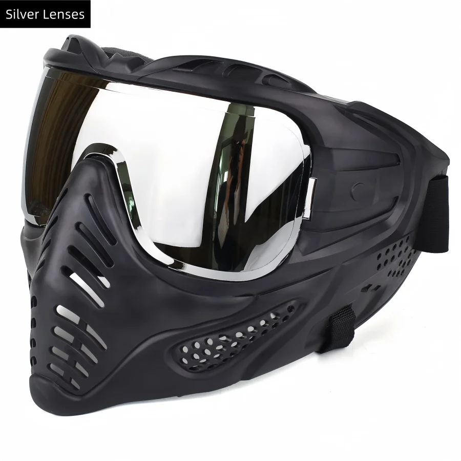Windproof Full Face Mask with Goggles for Outdoor Sports and Tactical Activities