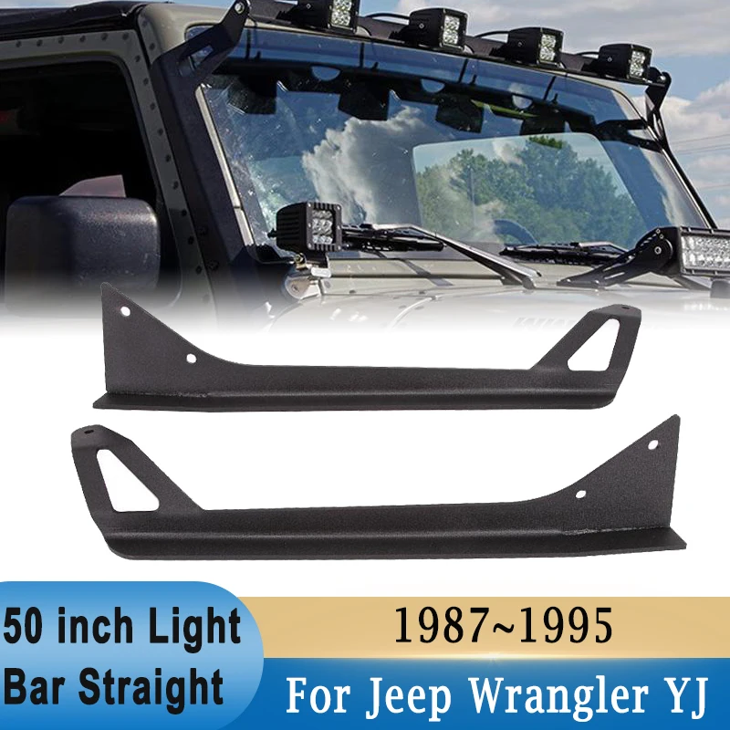 50 Inch Led Straight Light Bars Holder Mounting Brackets For Jeep