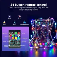 Smart LED String Bluetooth APP Control RGBIC Fairy Lights Waterproof USB Music Dream Color Light Party Room Decoration - Image 6