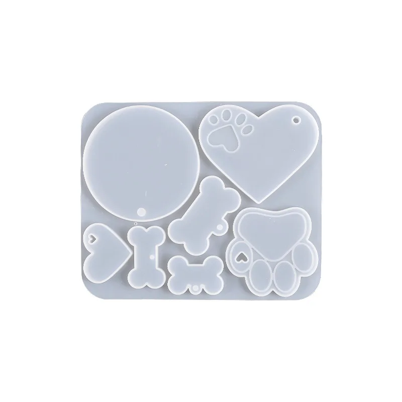 Epoxy Resin Pet Tag Mold-bone Shaped Dog Tag Silicone Mold-heart Shaped Pet  Tag Resin Mold-silicone Cat Tag Mold-resin Craft Mold 