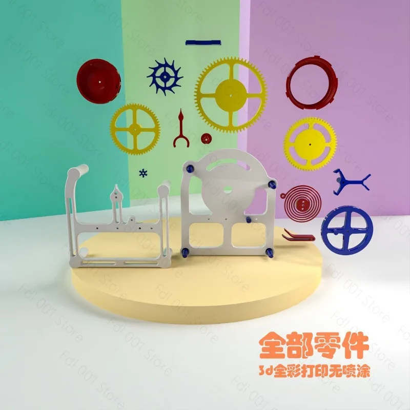 3D 프린팅 모델 제작, 이스케이프먼트 시계 모조 무브먼트, 테이블탑, 창의적인 공예품, 금속 시계 장치