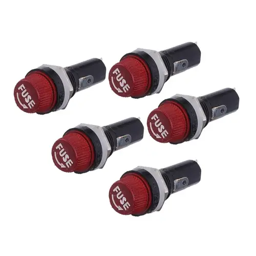 5Pcs 5x20 6X30mm Fuse Holders  Black Insurance Tube Socket Fuse Holder 10A 250V AC 15A 125V AC For 5*20 6*30MM Insurance Panel - Image 3