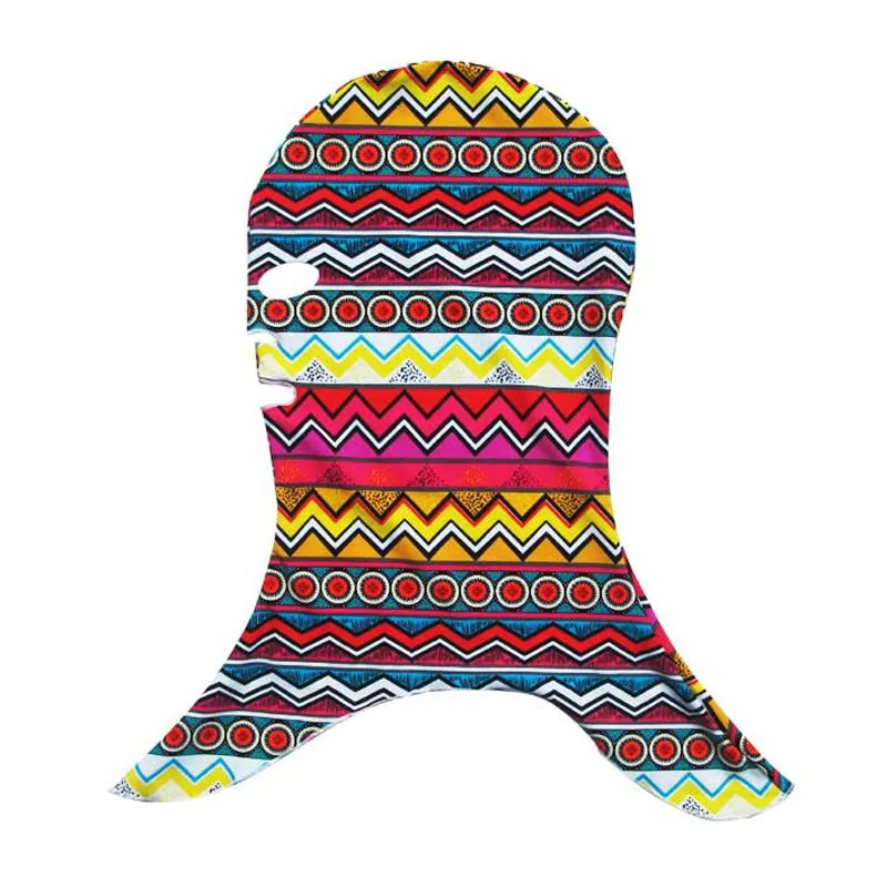 Lycra Swimming Caps Anti UV Sunscreen Mask Facekini Head Protection