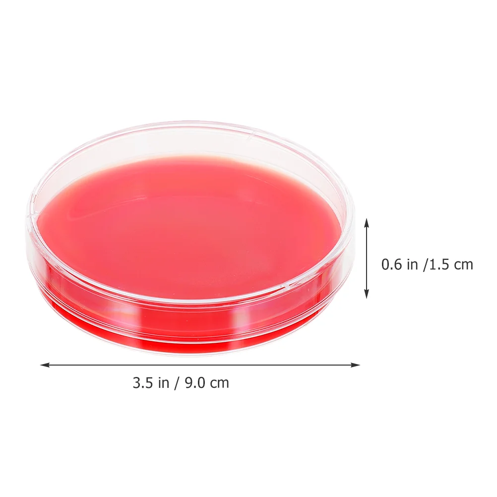 Blood Agar Plate Culture Petri Dishes 10 Pc Growth Medium Glass Sterile Dishes Plates Labs Chemistry Experiment Dishes