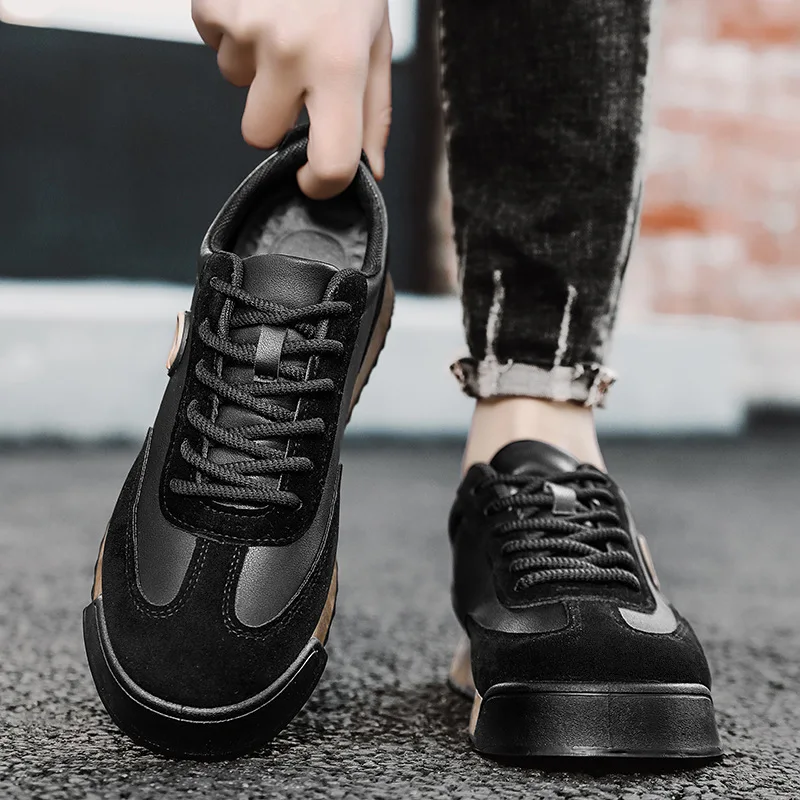 Luxury Men's Casual Shoes 2024 New High Quality Leather Shoes for Men Fashion Comfortable Sports Shoe Outdoor Men's Tennis Shoes 3