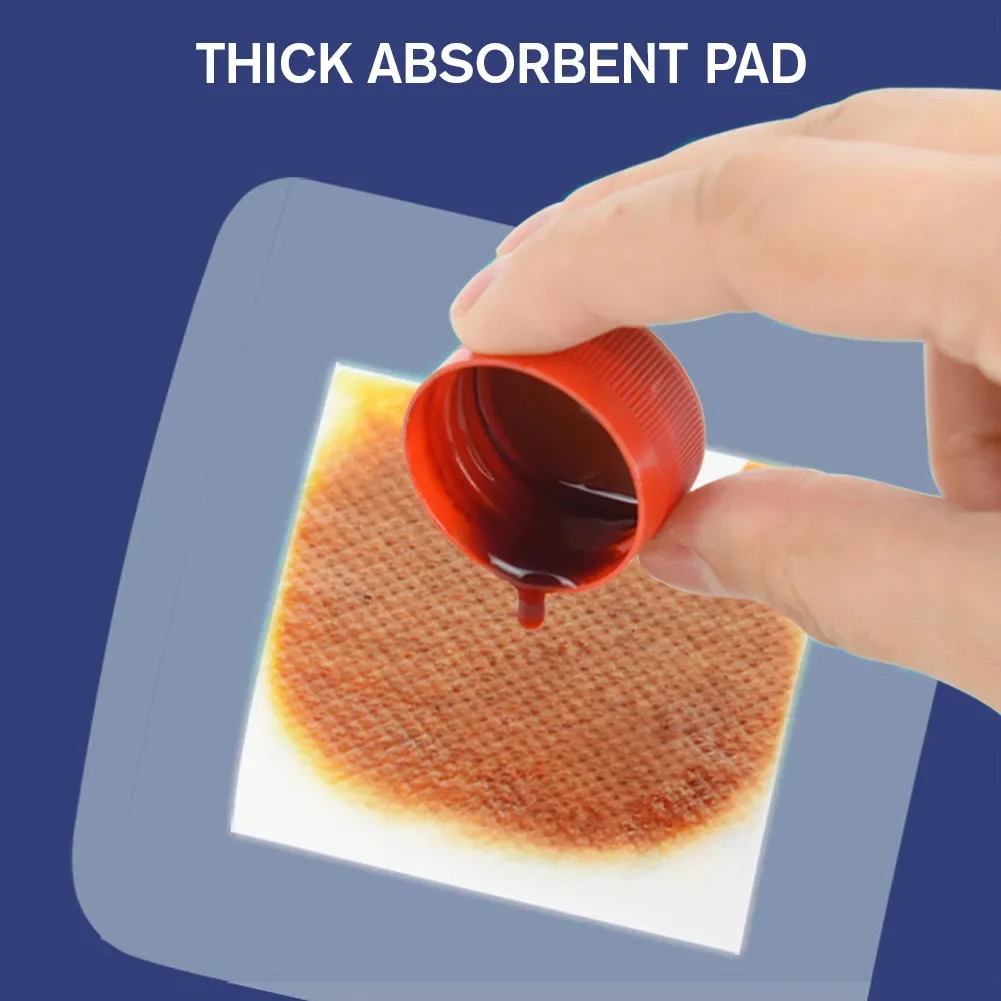 1Box Mini Disposable Medical Bandage Transparent Waterproof Breathable High Elasticity First Band Aid Emergency Wound Plaster