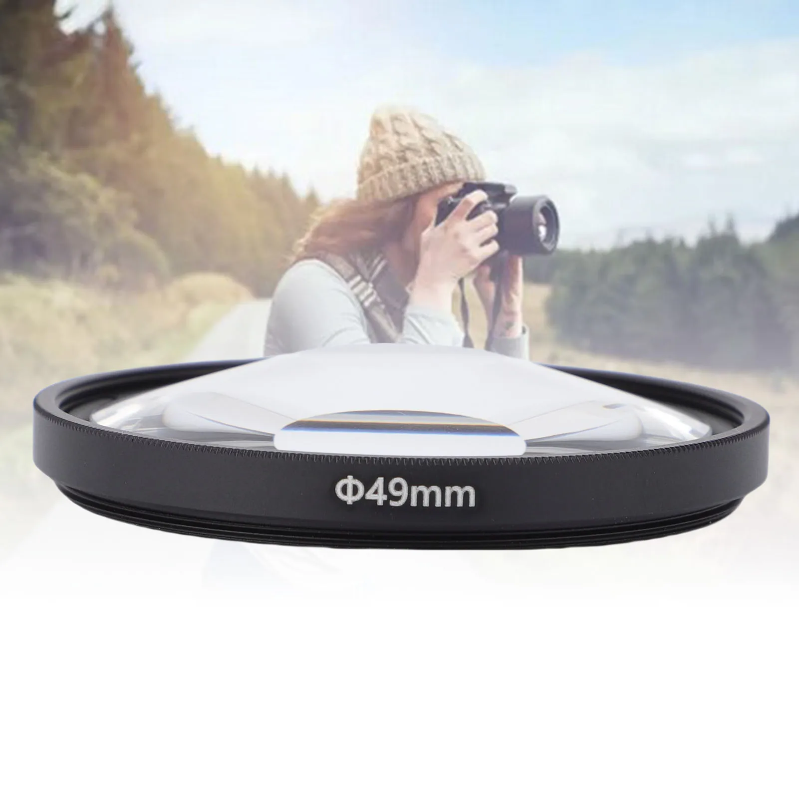 Optical Glass Lens Distortion Effect Filter - Oil, Scratch, and Rain Resistant