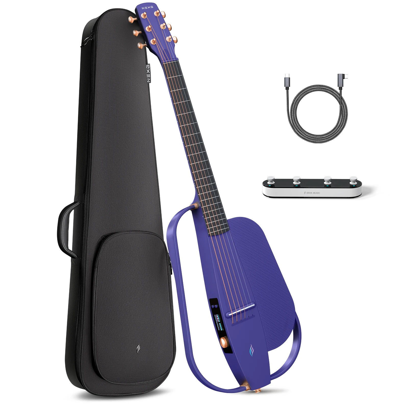【中古】Enya / NEXG / blue ENYA NEXG Acoustic Guitar Silent Guitar with Built-in