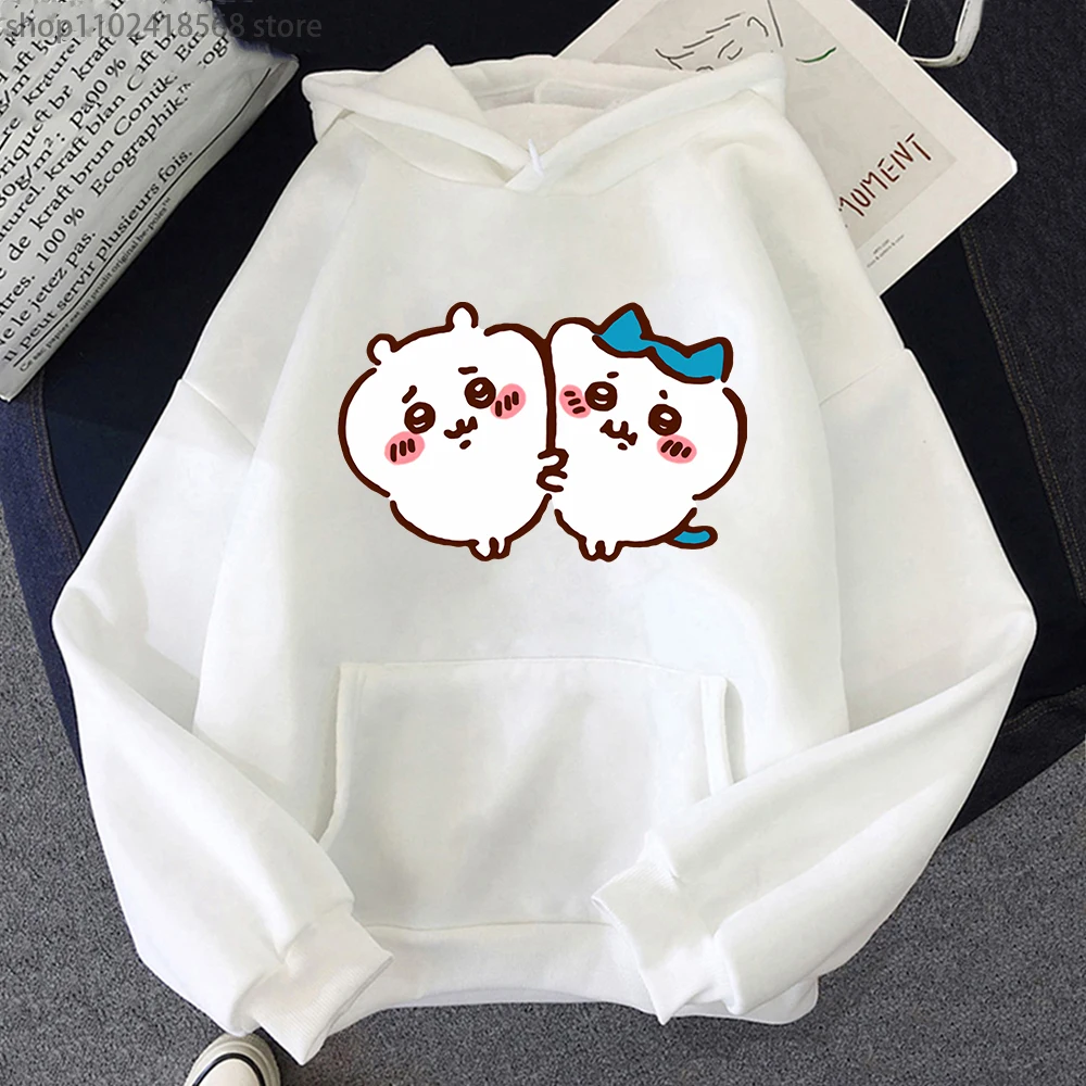 

Anime Chiikawa Print Hoodie Manga Cartoon Sweatshirt Men/Women Sumikko Gurashi Pullovers Harajuku Long Sleeve Clothes Girls Cute