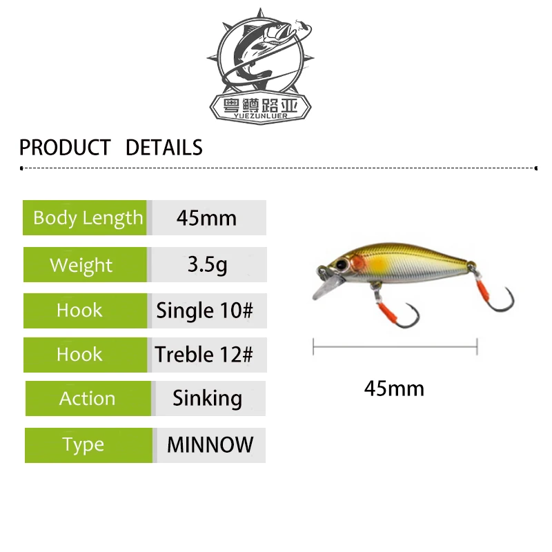 Ϻ  ŷ ̳    ̳, 45mm 3.5g, ΰ öƽ ̳, ۾ ó ġ, ũ̽, 1 