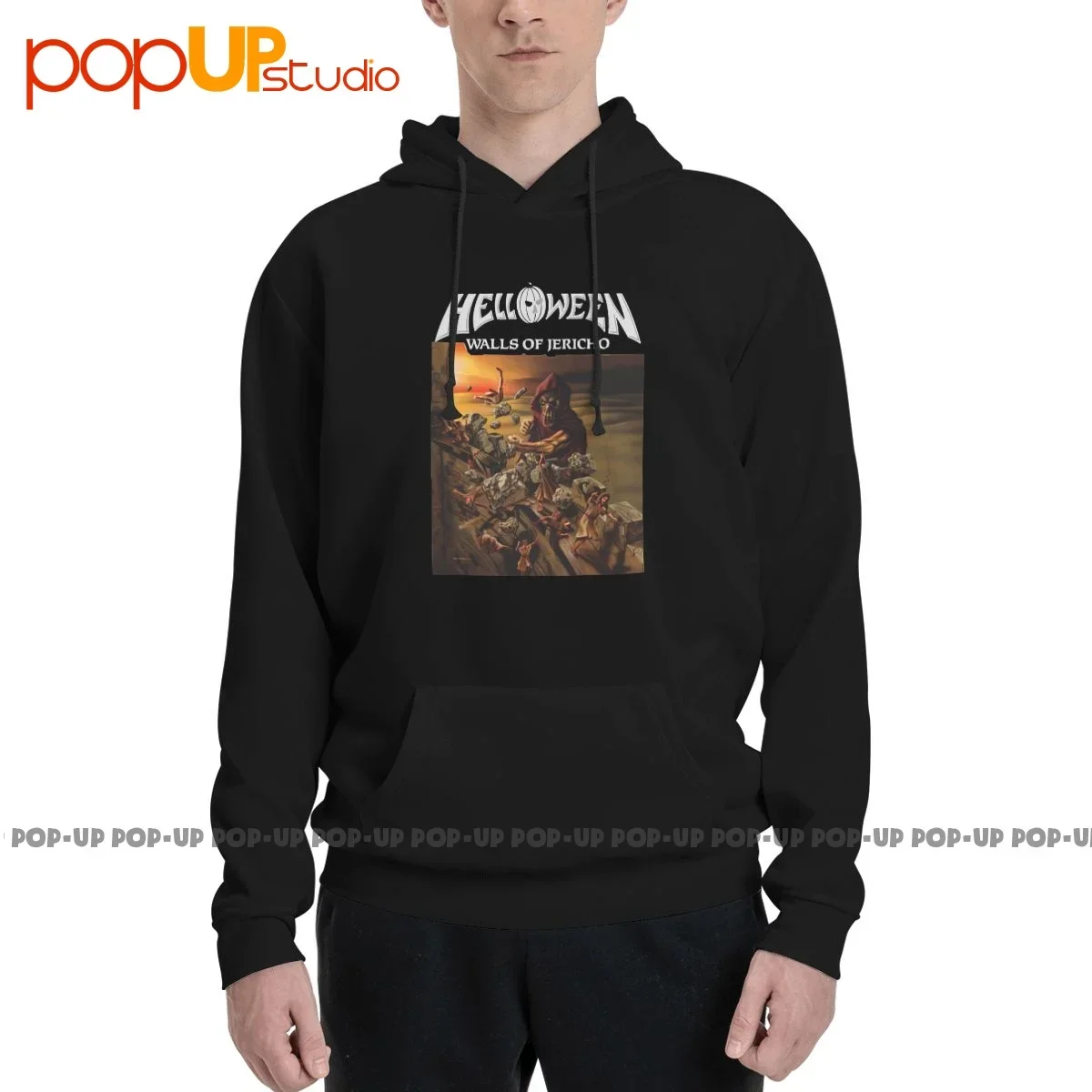 Helloween Walls Of Jericho Album Cover Metal Music Band Felpe Con Cappuccio Felpe Con Cappuccio Soft All-Match