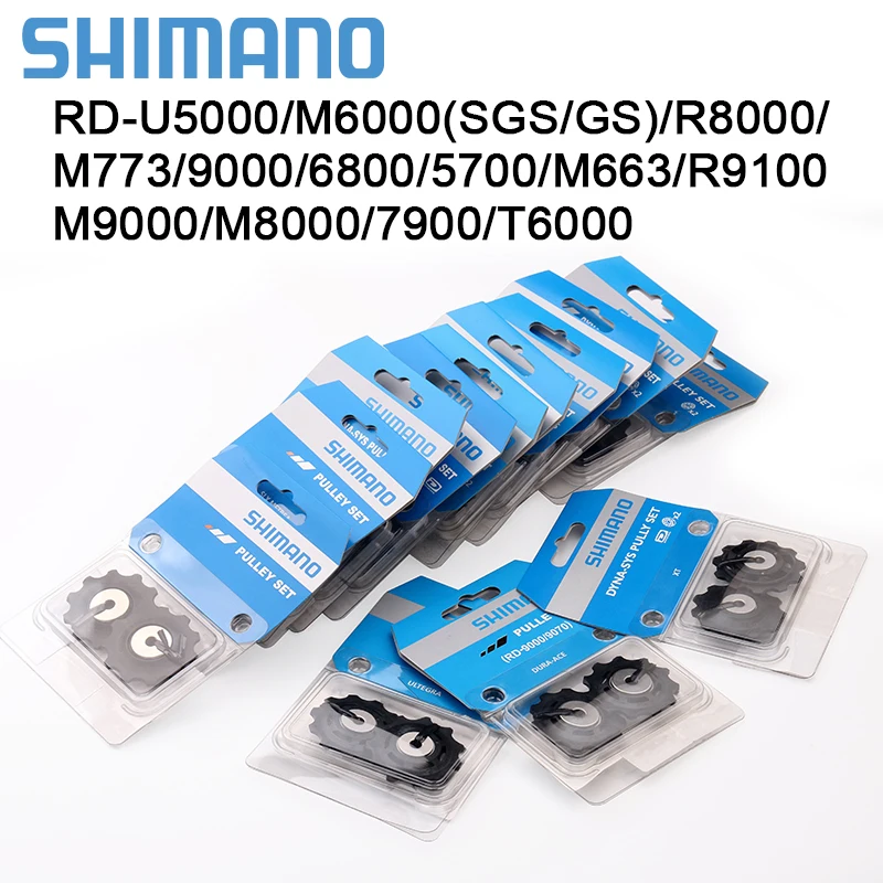 Shimano Deragliatore Posteriore Puleggia Set Jockey Wheel 4700 5800 6800 R8000 M4000 M6000 M7000 M8000 6700 Deore Xt Slx Ultegra 105