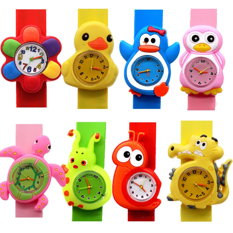 Digital Watch Slap Snap On Cartoon Watches Child Silicone Wristwatch Fashion Boys Girls Children Kids 2021 children cartoon cute watches kids watch christmas gifts for student silicone toy watch slap boys girls electronic watch