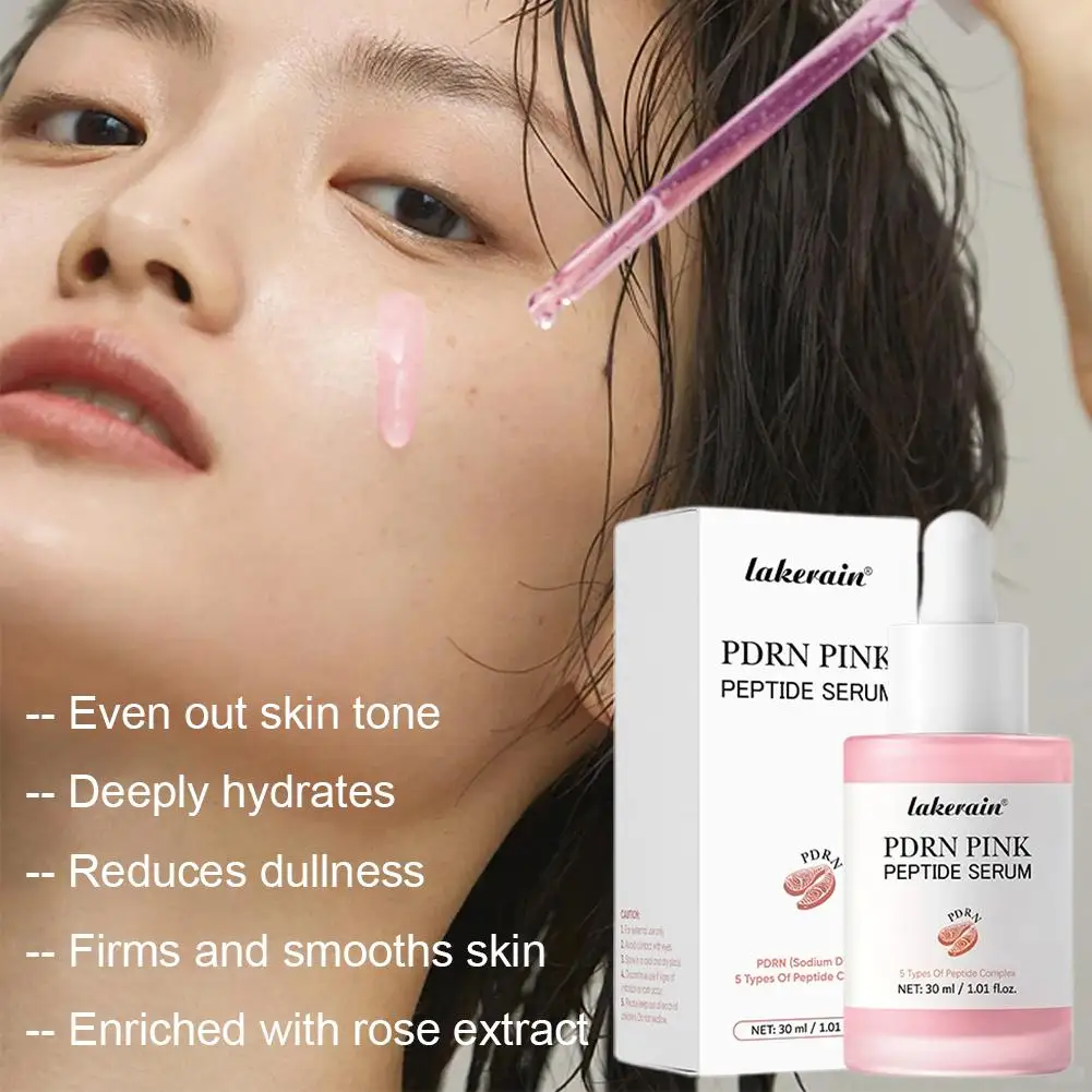 PDRN Pink Peptide Serum, 30ml Glow Skin Peptide Niacinamide Hydrating Moisturizing Firming,Uneven Skin Tone,Korean Skincare 6