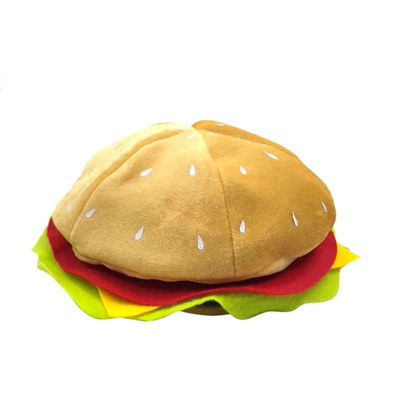 Promotion! Funny Hamburger Hat,Fun Fast Food Hamburger Hat,Pizza Party Supplies Decorations
