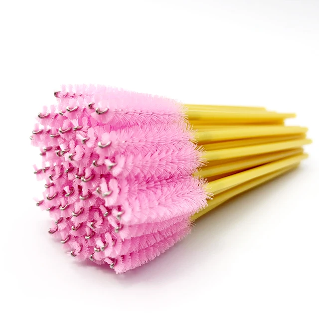 Brosse de maquillage pour cils, manche en diamant, baguettes de Mascara en cristal, fournitures d'outils d'extension de cils, brosses à cils