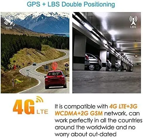 4G GPS Tracker for Vehicles 7800mAh Waterproof Real Time Car GPS Tracker with...