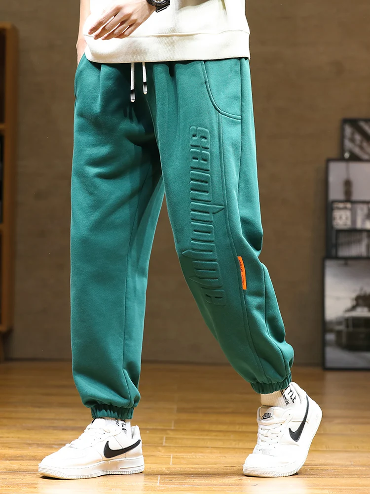 

2022 New Men's Sweatpants Baggy Joggers Fashion Letter Hip Hop Streetwear Harem Pant Men Casual Cotton Loose Trousers 8XL