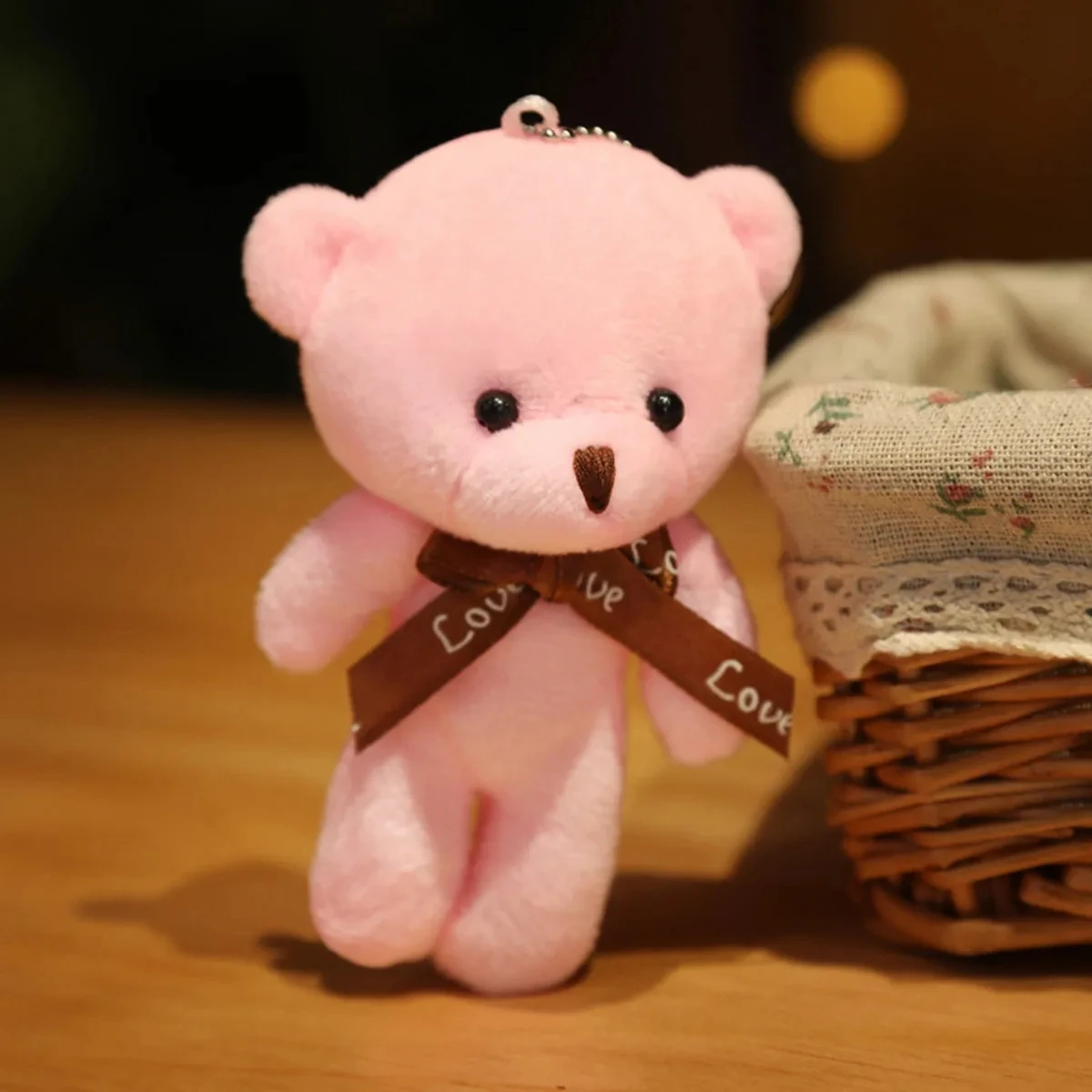 thumbnail image 1 of 10PC Stuffed Plush Teddy Bear Doll Cute Animal Bear Plush Toy Little Bear Keychain Gir Key Chain Bag Pendent Children Small Gift, 1 of 5