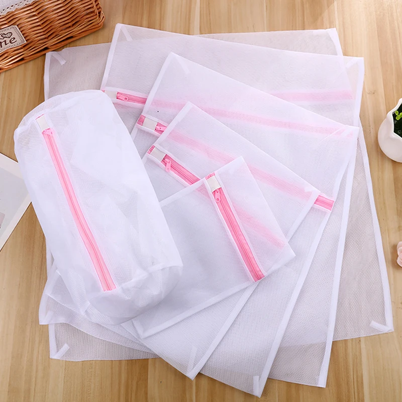 Zippered Mesh Laundry Wash Bags Foldable Delicates Lingerie Bra Socks Underwear Washing Machine Clothes Protection Net 3 Size laundry bag,clothes washing bag,underwear washing bag,bra washing bag