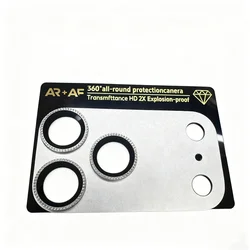 Premium Full - Cover Anti - Scratch HD Back Camera Lens Protector - IP 17Pro (Silver)