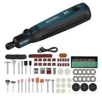 Cordless Electric Drill Grinder Dremel Rotary Tool Rechargeable Battery Woodworking Engraving 3 Speed Mini Engraver Pen 1