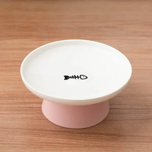 Cat Bowl Ceramic Pet Bowls Cat Dog Bowl Dish Pet Food Plate Kitten Water Dish Feeder  Dog Bowl Feeder for Cats Pet Accessories 5