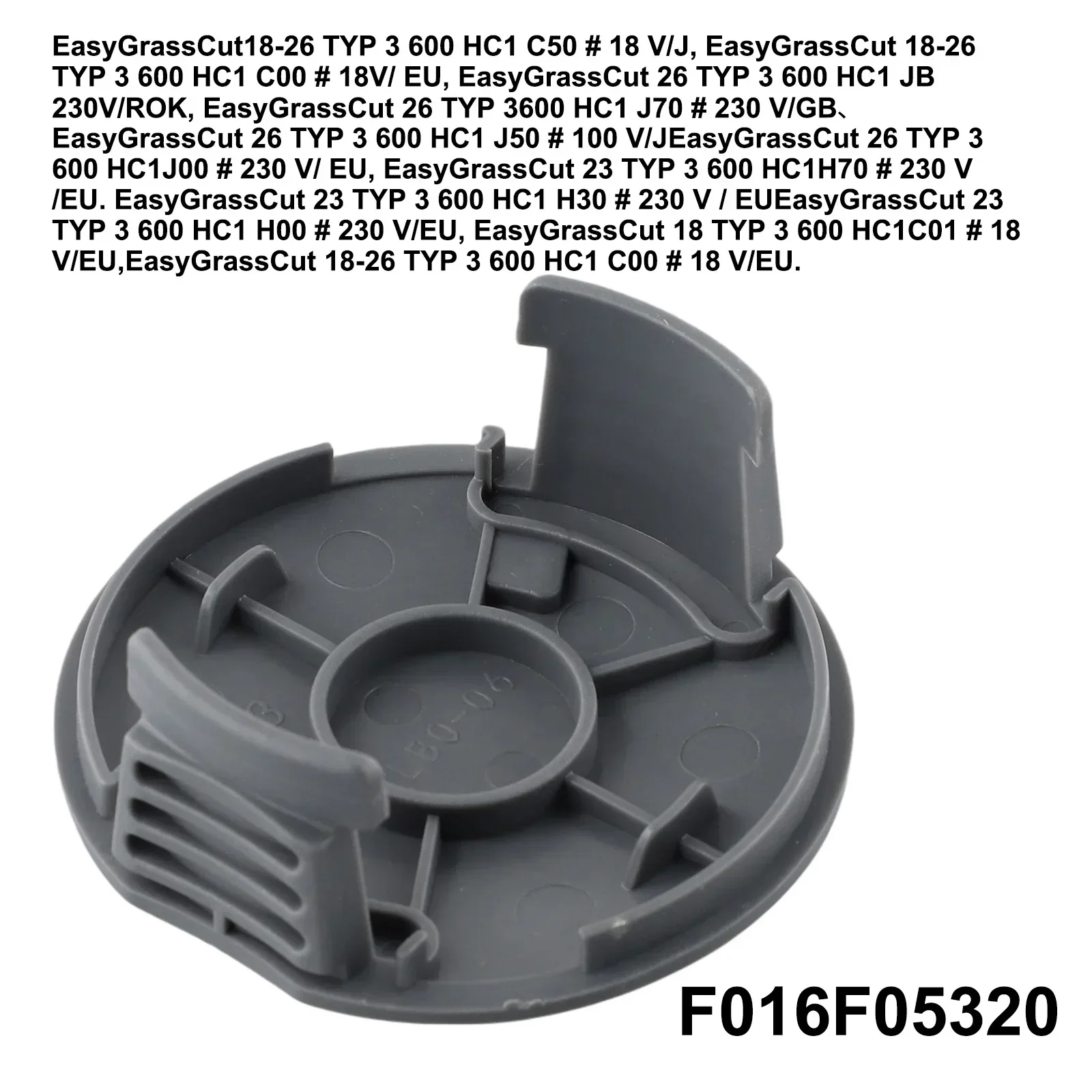 Cap Spool Cover Gray Kit Case Replace Parts String Trimmer F016F05320 Replacement For BOSCH 18-230 18-26 18-260 3