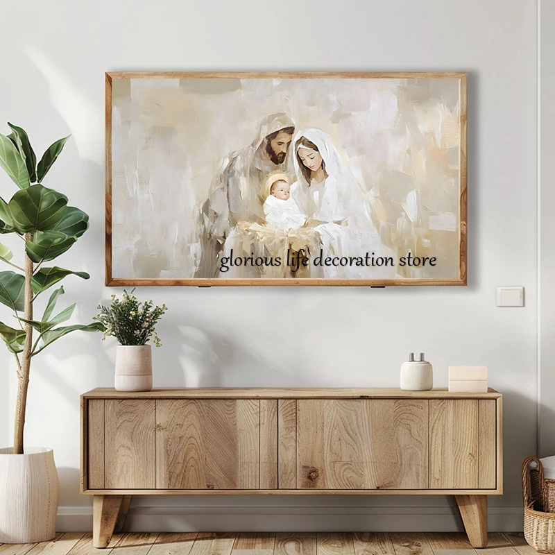 Birth of Jesus Canvas Paintings 3