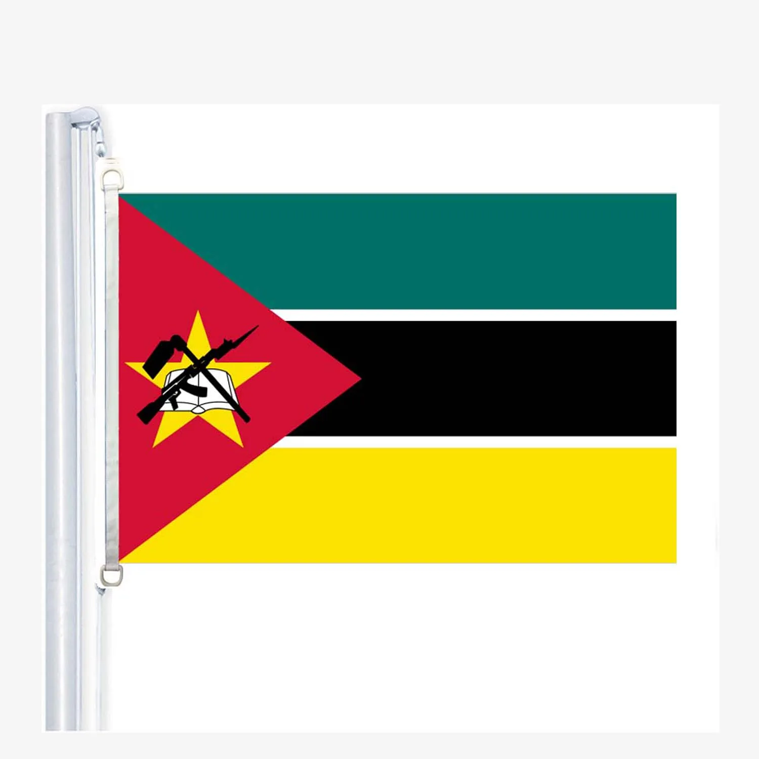 

Mozambique flag,90*150CM ,100% polyester, banner,Digital Printing