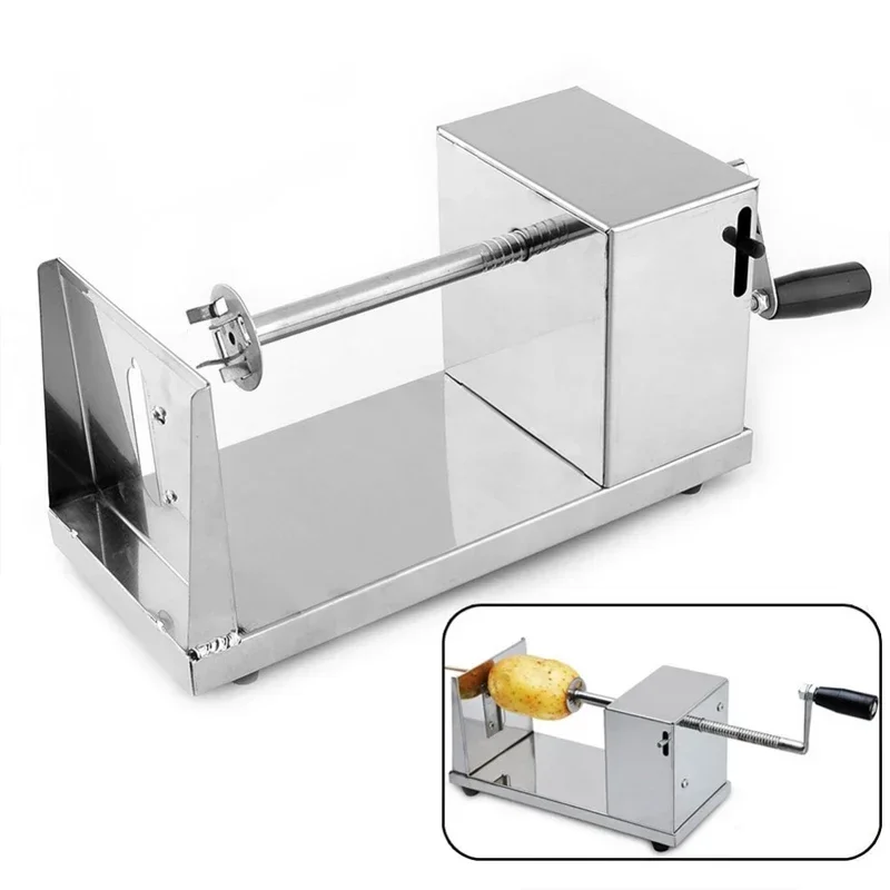 Manual Potato Tower Machine Potato Cutting Machine Tower Spiral Hot Dog Roll Cutting Special for Food Stalls