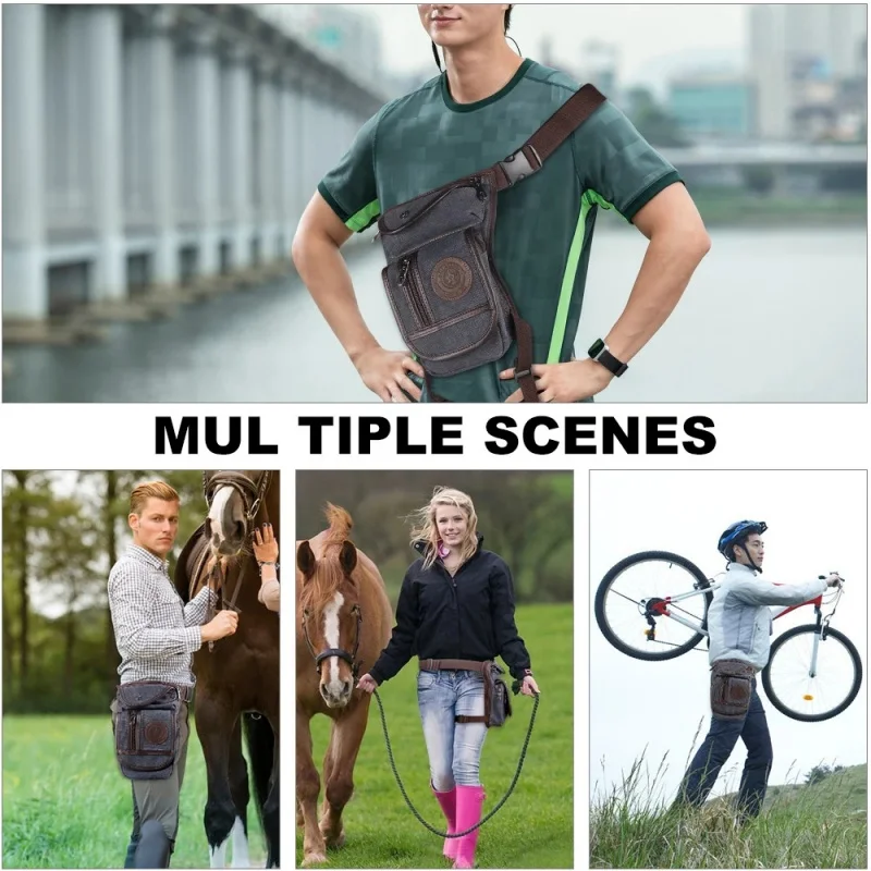 Equestrian Leg Bag Portable Waterproof Fanny Pack Riding Tactical Leg Bag Outdoor Multi-functional Equestrian Crossbody Bag 3