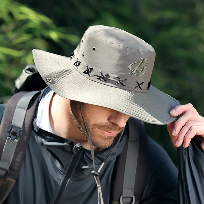 Men's Outdoor Safari Hat for Hunting Hiking Fishing Jungle Hats