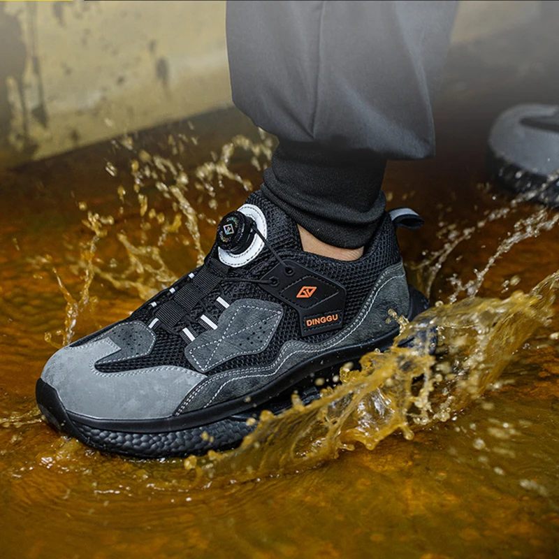 Waliantile Qualtiy Safety Shoes Sneakers For Men Construction Working Boots Puncture Proof Anti-smash Industry Safety Footwear