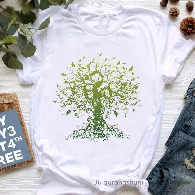 Women's T-Shirt Colourful Meditation Yoga Pose Grow Within Tree Print TS1808