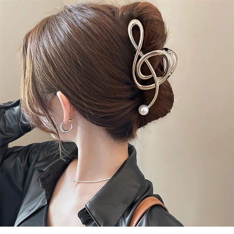 Music Note Design Hair Clip For Women, Jewelry Accessories, jewelry accessories hair accessory hair clip