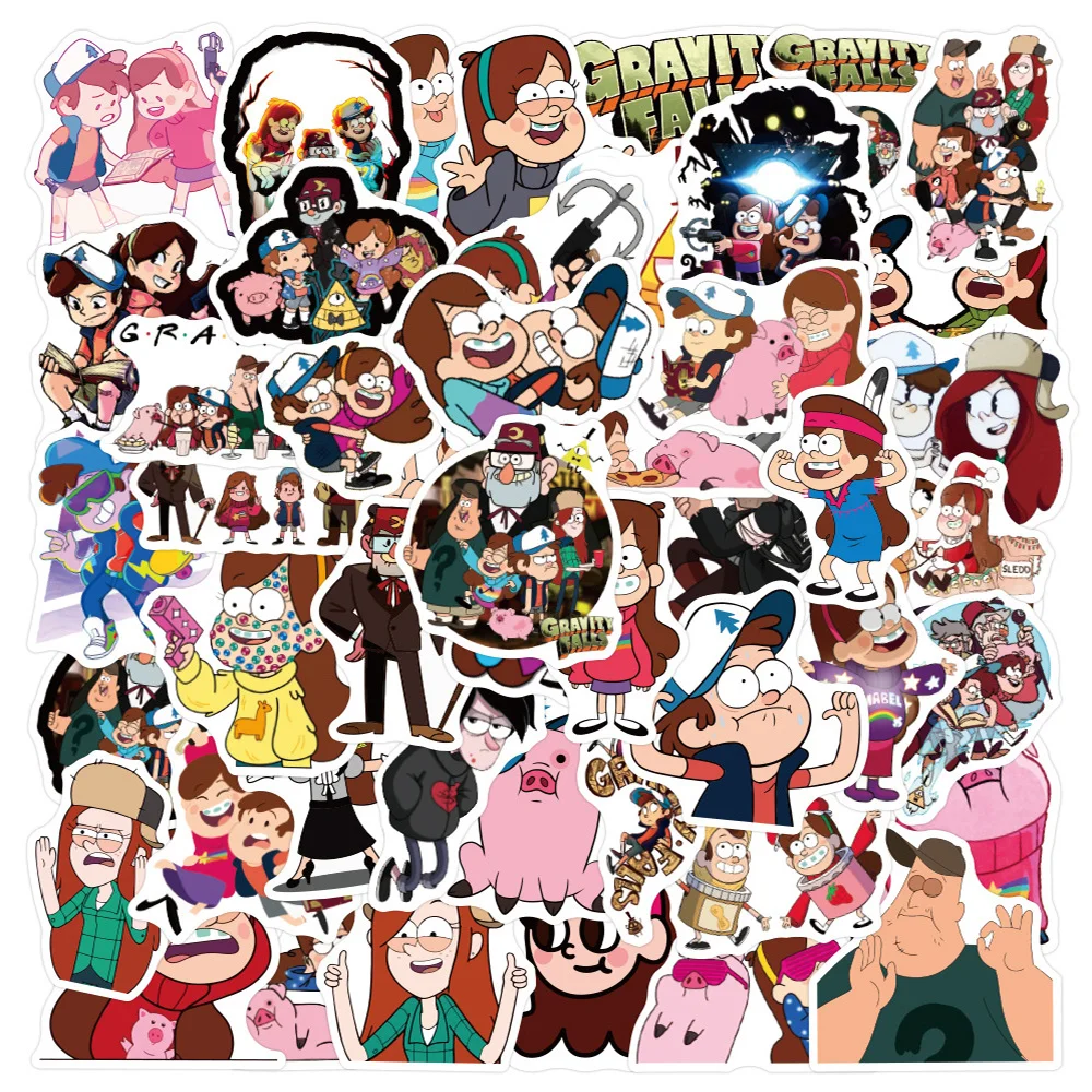 10/30/50pcs Disney Cartoon Gravity Falls Graffiti Stickers for Laptop Skateboard Luggage Waterproof Cute Sticker Kid Classic Toy