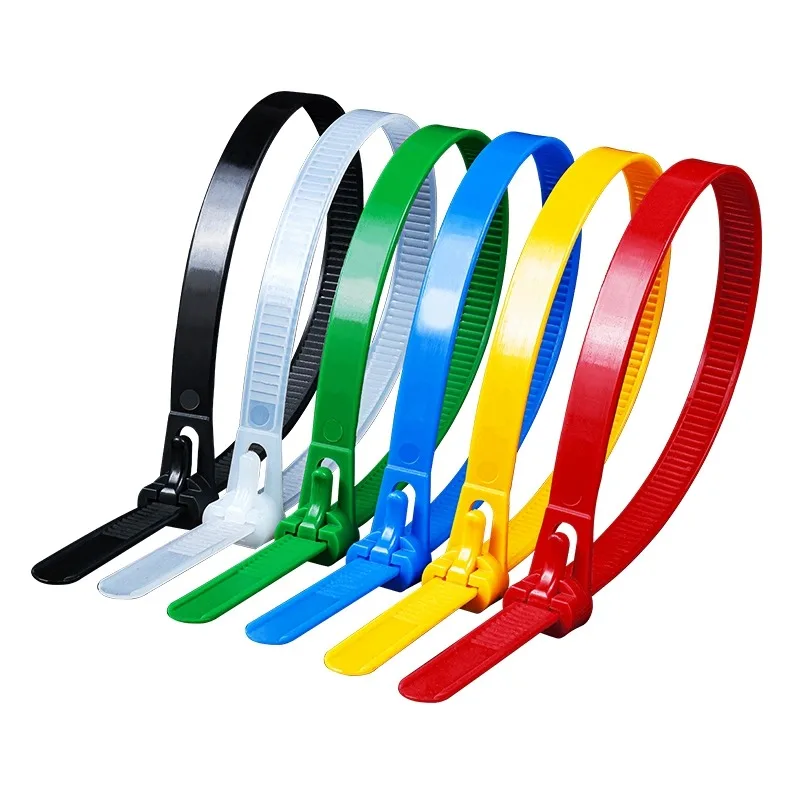 Reusable Plastic Cable Zip Ties with Slipknot Design - 50/100 Pack