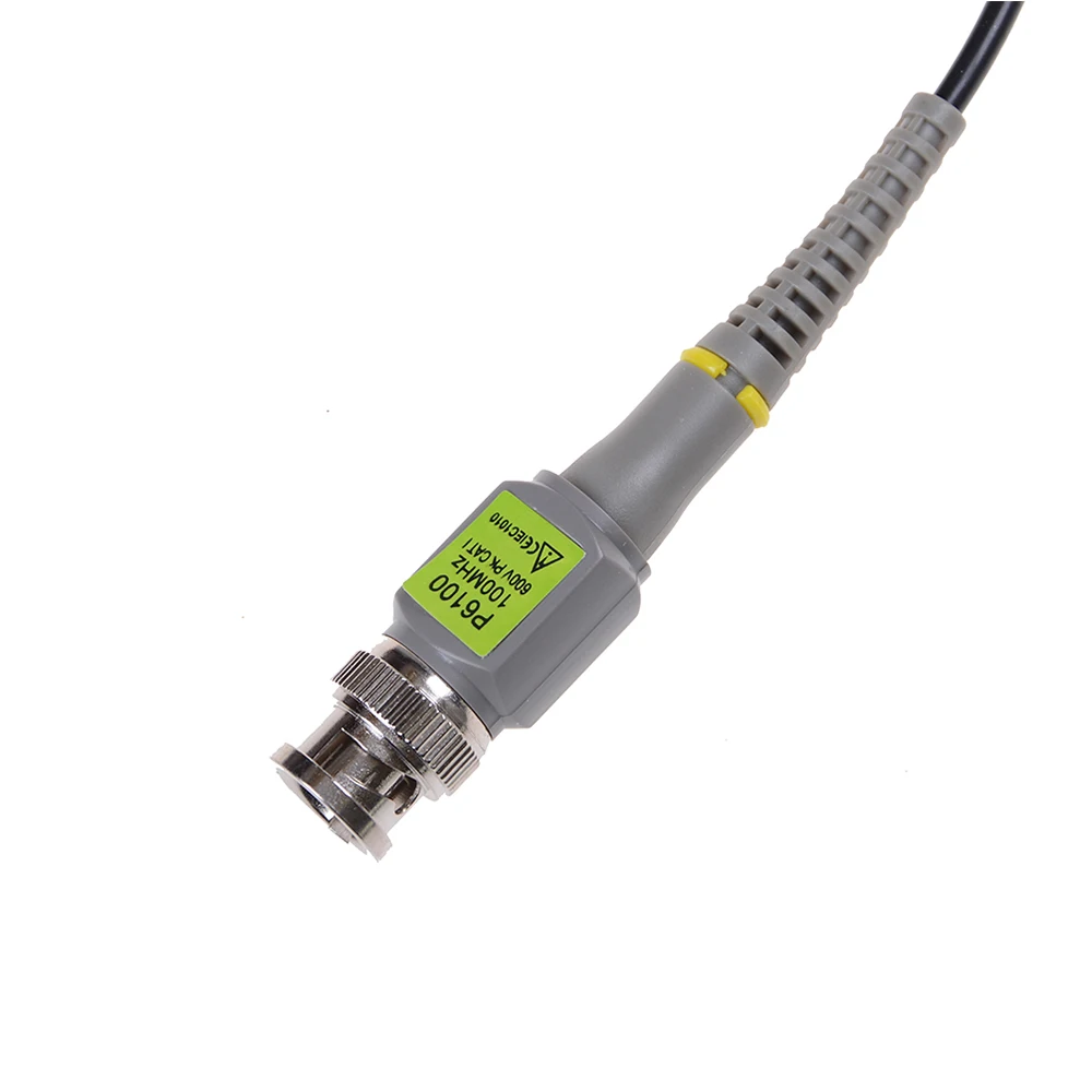 1PCS Oscilloscope Probe DC-100MHz Scope Clip Probe 100MHz P6100 300V Attenuator X1 X10 Wire Cable BNC Connector Diy Newest 3