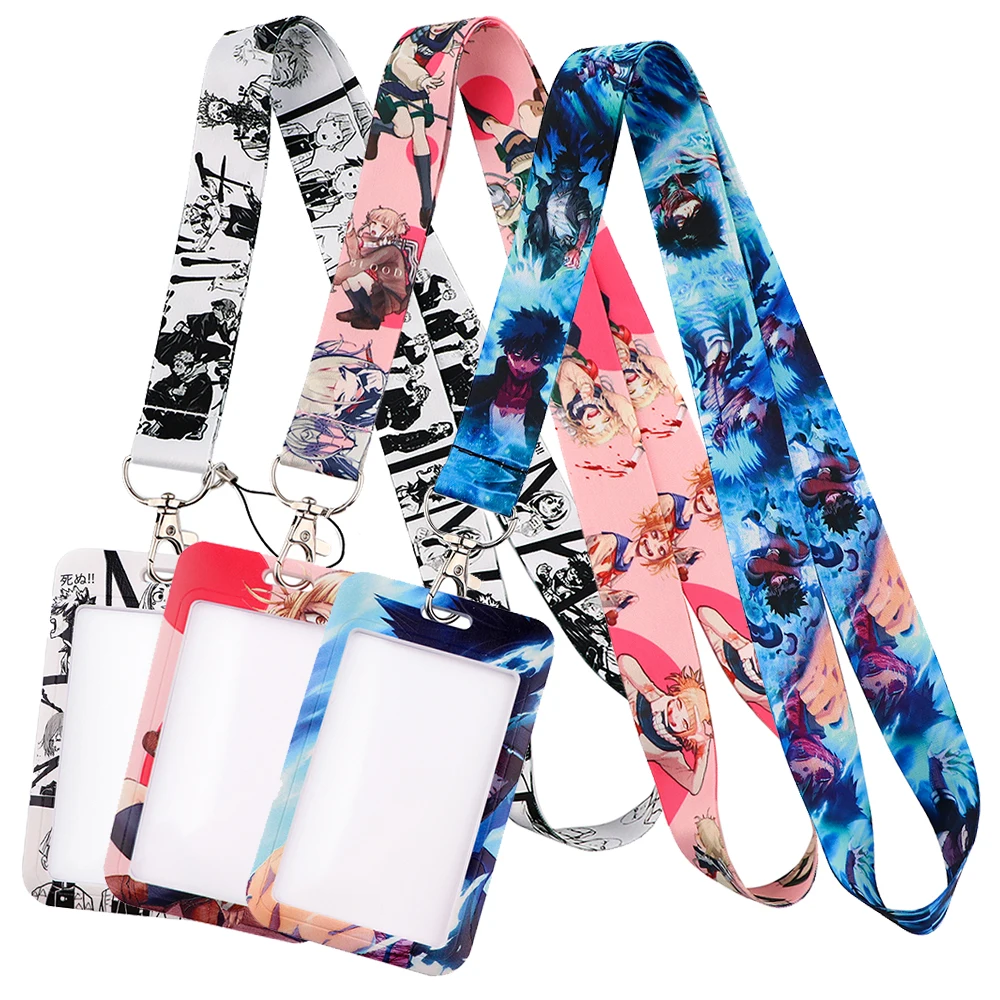 

YL1280 HUNTER×HUNTER Anime Key Lanyards Car Keychain ID Card Pass Gym Mobile Phone Badge Holder Kids Key Ring Accessories Gifts