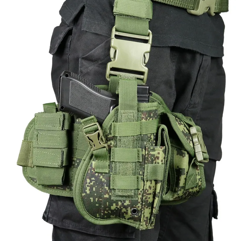 Nylon Tactical Thigh Holster for Outdoor Hunting and Shooting