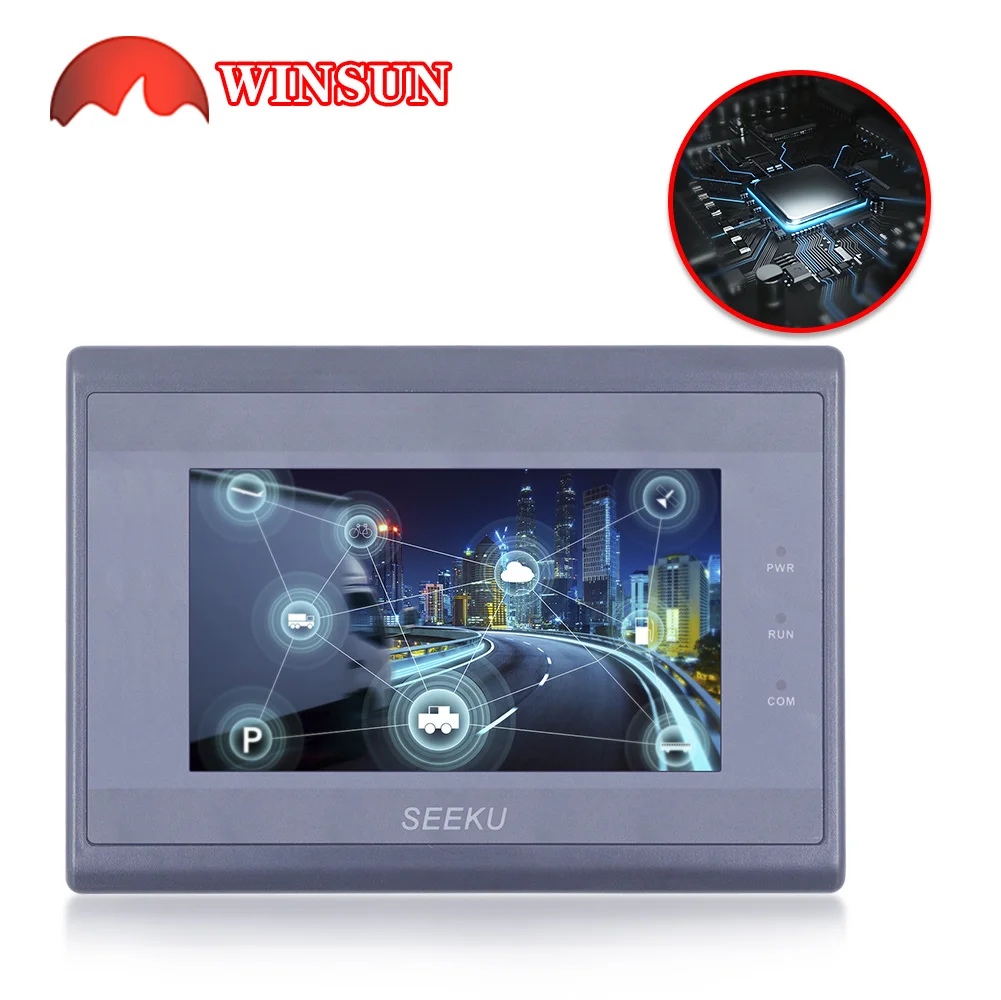 

HMI touch screen 4.3 inch Human Machine Screen SEEKU WS-043AP 480*272 px LED Display COM 232/485/422