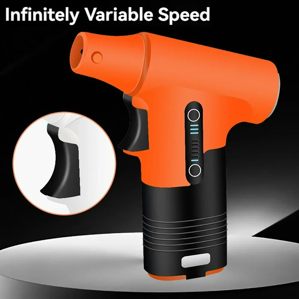 3000mAh 7.4V 130000RPM Brushless Jet Fan Super Strong Blower 3 Speed Blowing Suction Dual-Purpose Turbo Fan Powerful Air Blower 4