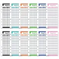 12 Pcs Schedules