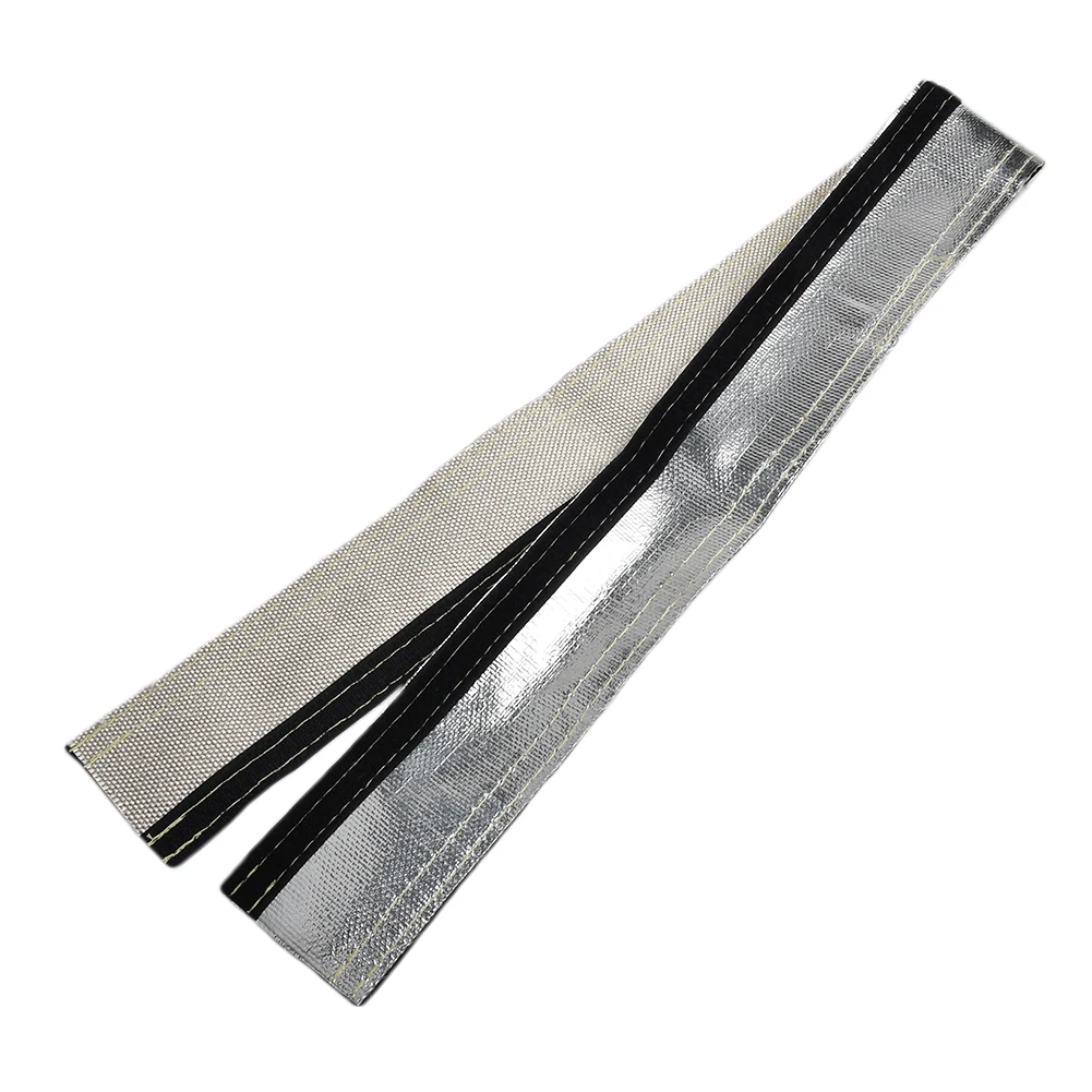 Aluminized Heat Shield Sleeve for Wire Hose Cover Wrap Tube Insulated Protection for Braided Steel Lines and Oil Lines
